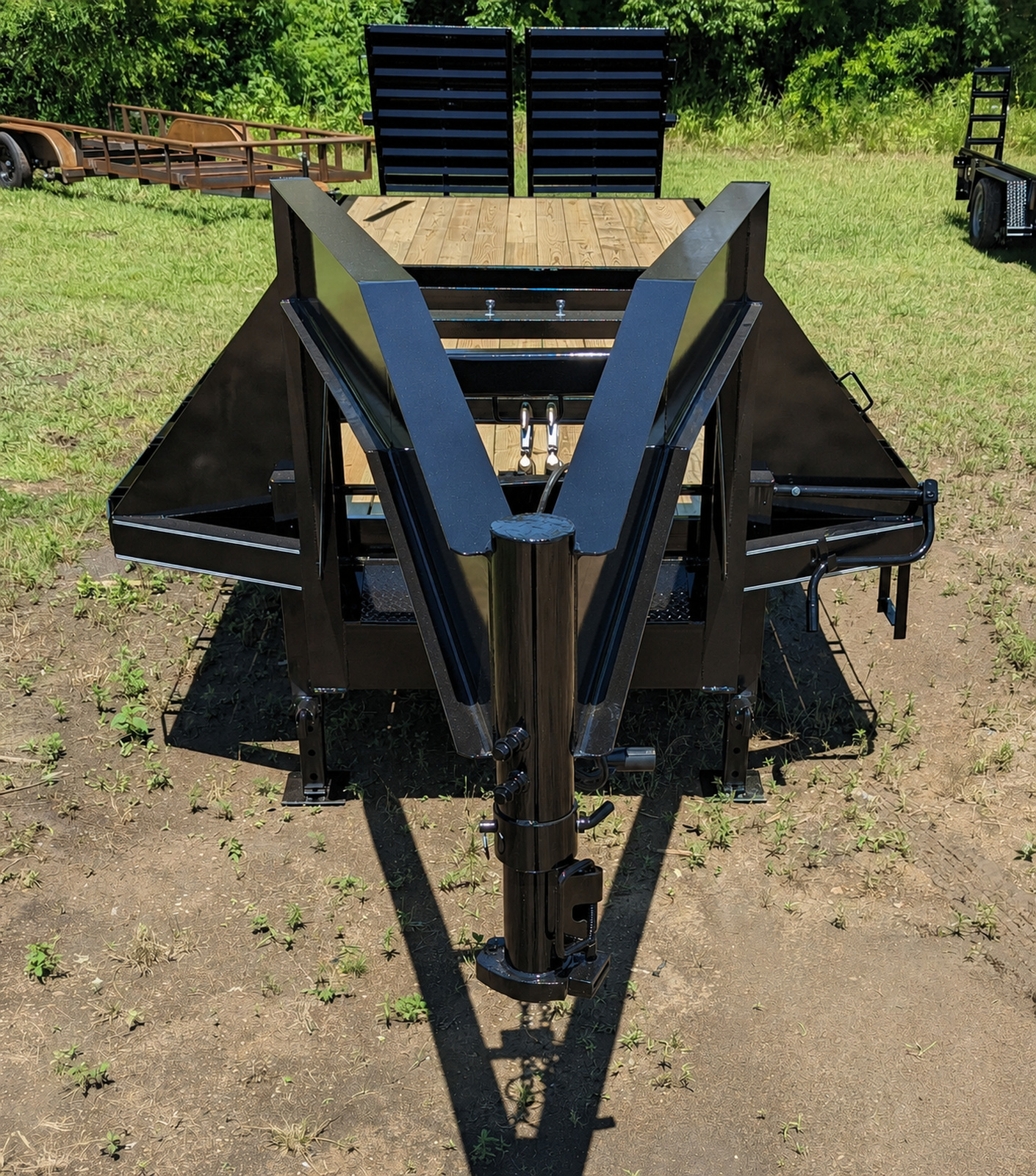 The Trailer Solution Premier Tandem Dual Over the Wheel Gooseneck Pintle Equipment Utility Trailer