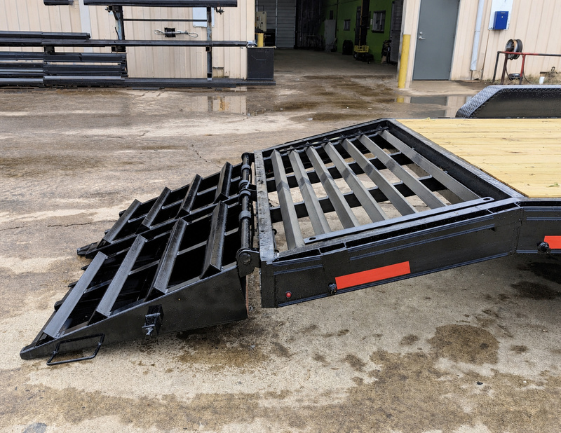 Premier Heavy Duty Equipment Trailer with Slide In Ramps