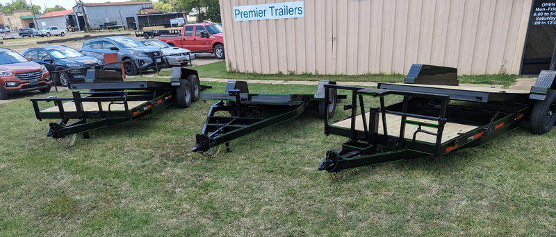 Custom Tilt Equipment Trailer with 12k Drop Leg Jack